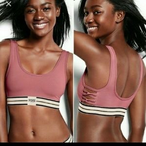 4 sports bras (3 PINK 1 Danskin)